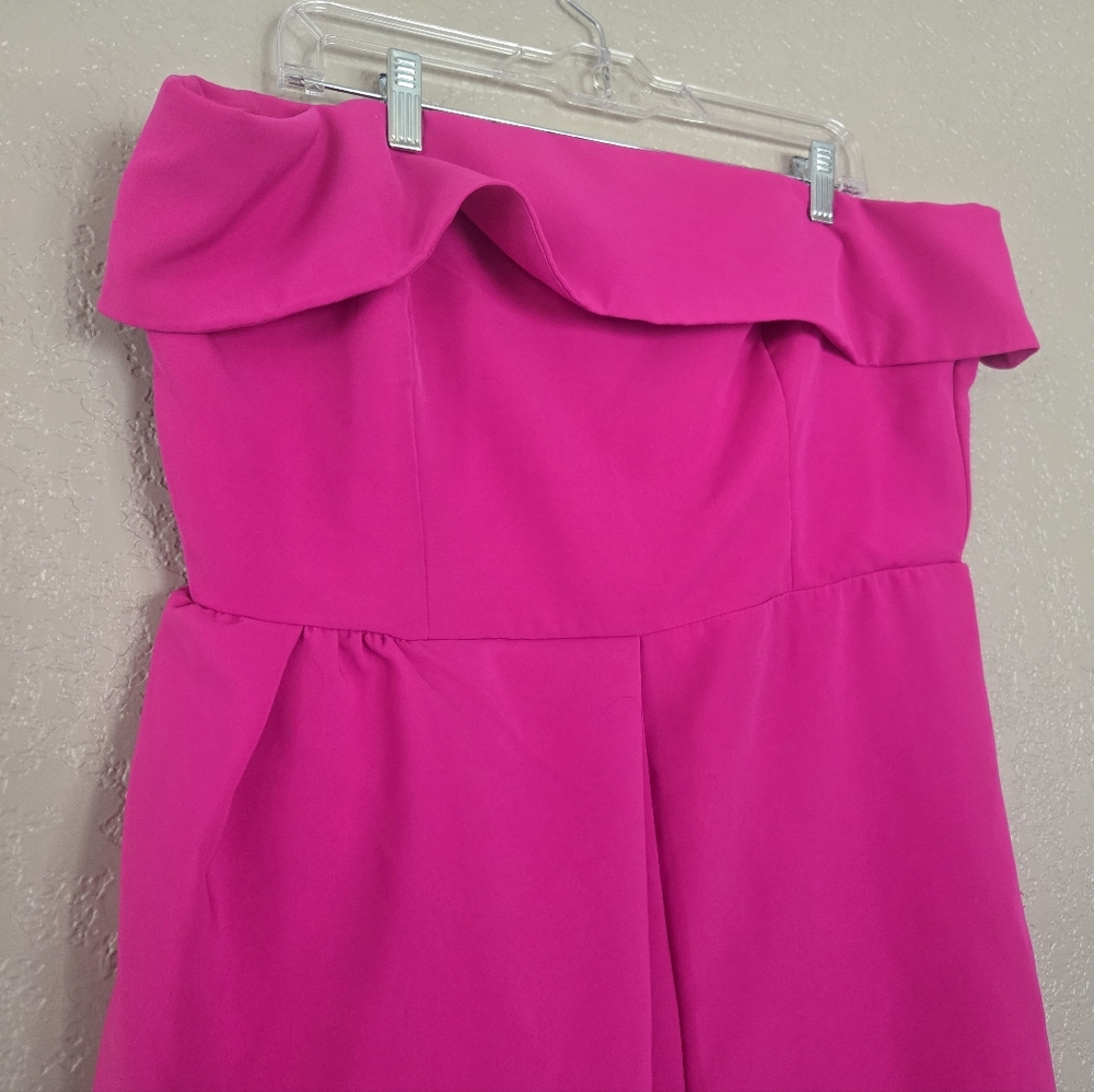NWOT, NY&C Strapless Pink Jumpsuit XL - Picture 3 of 13
